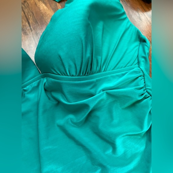 LA BLANCA TEAL TWO PIECE BIKIN SIZE 16 - Picture 7 of 13